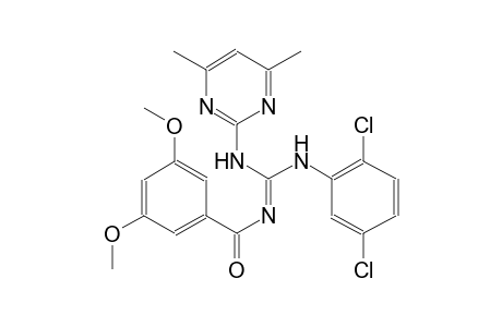 N-(2,5-dichlorophenyl)-N''-[(Z)-(3,5-dimethoxyphenyl)(oxo)methyl]-N'-(4,6-dimethyl-2-pyrimidinyl)guanidine