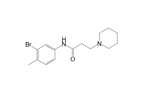 N-(3-Bromo-4-methyl-phenyl)-3-piperidin-1-yl-propionamide