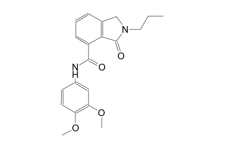 N-(3,4-dimethoxyphenyl)-3-oxo-2-propyl-4-isoindolinecarboxamide