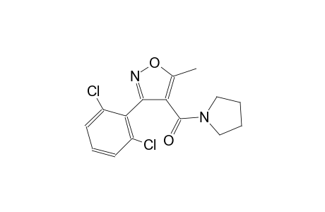 3-(2,6-dichlorophenyl)-5-methyl-4-(1-pyrrolidinylcarbonyl)isoxazole