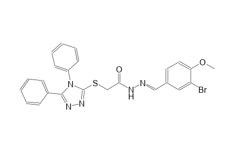 acetic acid, [(4,5-diphenyl-4H-1,2,4-triazol-3-yl)thio]-, 2-[(E)-(3-bromo-4-methoxyphenyl)methylidene]hydrazide