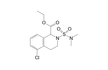 1-Carbethoxy-2-N,N-dimethylsulfamoyl-5-chloro-1,2,3,4-tetrahydroisoquinoline