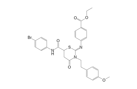 ethyl 4-({(2Z)-6-[(4-bromoanilino)carbonyl]-3-[2-(4-methoxyphenyl)ethyl]-4-oxotetrahydro-2H-1,3-thiazin-2-ylidene}amino)benzoate