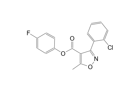 4-isoxazolecarboxylic acid, 3-(2-chlorophenyl)-5-methyl-, 4-fluorophenyl ester
