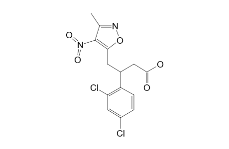 3-(2,4-DICHLOROPHENYL)-4-(3-METHYL-4-NITROISOXAZOL-5-YL)-BUTANOIC-ACID