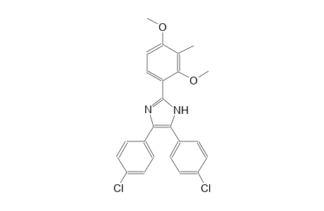 4,5-bis(4-chlorophenyl)-2-(2,4-dimethoxy-3-methylphenyl)-1H-imidazole
