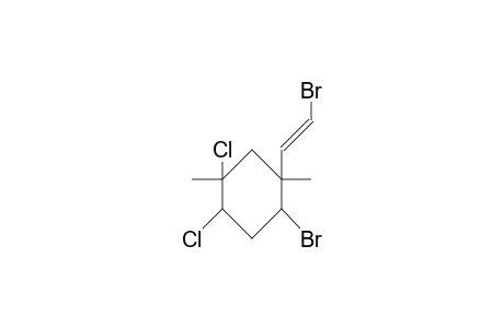 2-Bromo-1-E-bromovinyl-4,5-dichloro-1,5-dimethyl-cyclohexane