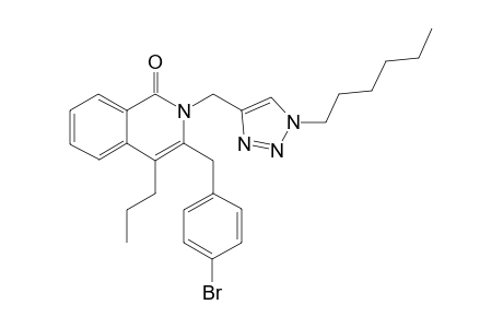 3-(4-Bromobenzyl)-2-[(1-n-hexyl-1H-1,2,3-triazol-4-yl)methyl]-4-n-propylisoquinolin-1(2H)-one