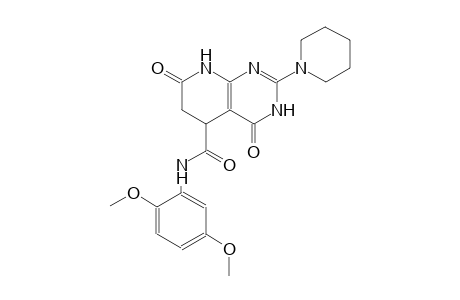 pyrido[2,3-d]pyrimidine-5-carboxamide, N-(2,5-dimethoxyphenyl)-3,4,5,6,7,8-hexahydro-4,7-dioxo-2-(1-piperidinyl)-