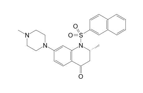 (R)-2-methyl-7-(4-methyl-piperazin-1-yl)-1-(naphthalene-2-sulfonyl)-2,3-dihydro-1H-quinolin-4-one