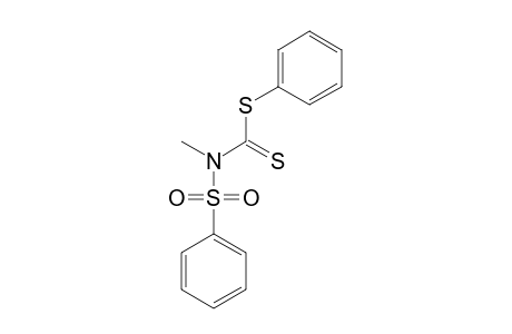 (methyl-phenylsulfonyl-amino)methanedithioic acid phenyl ester