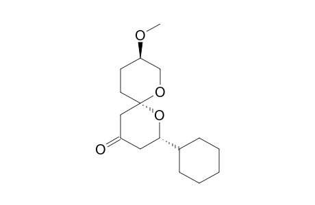 (2S,6S,9R)-2-Cyclohexyl-9-methoxy-1,7-dioxaspiro[5.5]undecan-4-one