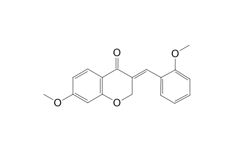 (3E)-7-Methoxy-3-(2-methoxybenzylidene)-2,3-dihydro-4H-chromen-4-one