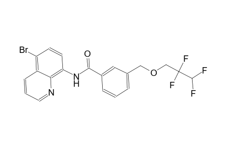 N-(5-bromo-8-quinolinyl)-3-[(2,2,3,3-tetrafluoropropoxy)methyl]benzamide