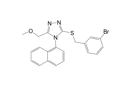 3-[(3-bromobenzyl)thio]-5-(methoxymethyl)-4-(1-naphthyl)-1,2,4-triazole