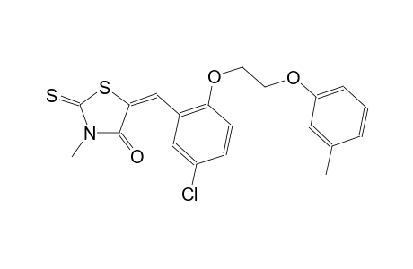 4-thiazolidinone, 5-[[5-chloro-2-[2-(3-methylphenoxy)ethoxy]phenyl]methylene]-3-methyl-2-thioxo-, (5E)-