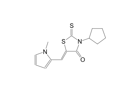 (5Z)-3-cyclopentyl-5-[(1-methyl-1H-pyrrol-2-yl)methylene]-2-thioxo-1,3-thiazolidin-4-one