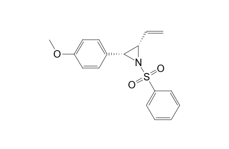 cis-N-(Benzenesulfonyl)-2-(p-methoxyphenyl)-3-vinylaziridine