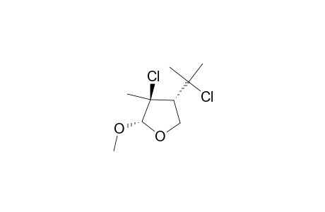 (2S,3S,4S)-3-Chloro-4-(1-chloro-1-methyl-ethyl)-2-methoxy-3-methyl-tetrahydro-furan