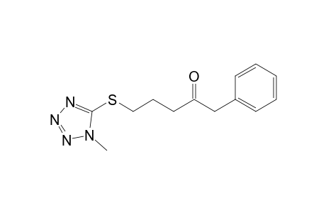 5-(1-Methyltetrazol-5-yl)sulfanyl-1-phenyl-pentan-2-one