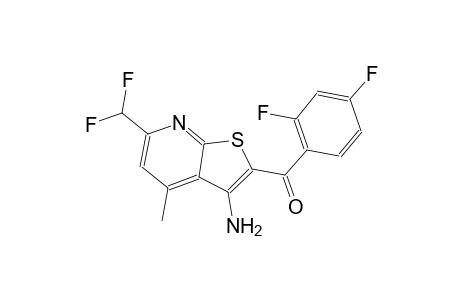 [3-amino-6-(difluoromethyl)-4-methylthieno[2,3-b]pyridin-2-yl](2,4-difluorophenyl)methanone