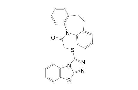 1-(5,6-dihydrobenzo[b][1]benzazepin-11-yl)-2-([1,2,4]triazolo[3,4-b][1,3]benzothiazol-1-ylsulfanyl)ethanone