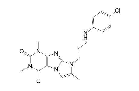 1H-imidazo[2,1-f]purine-2,4(3H,8H)-dione, 8-[3-[(4-chlorophenyl)amino]propyl]-1,3,7-trimethyl-