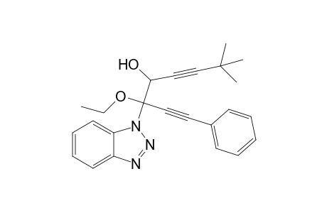 6-(Benzotriazol-1'-yl)-6-ethoxy-2,2-dimethyl-8-phenylocta-3,7-diyn-5-ol