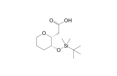 2-[(2R,3R)-3-(tert-Butyl(dimethyl)silyloxy)tetrahydro-2H-pyran-2-yl]acetic acid