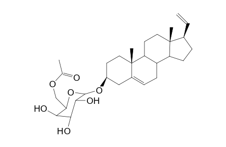 6'-O Acetyl-3.beta.-pregna-5,20-dienyl-.beta.-galactopyranoside