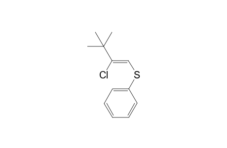 (Z)-2-Chloro-3,3-dimethyl-1-butenyl phenyl sulfide