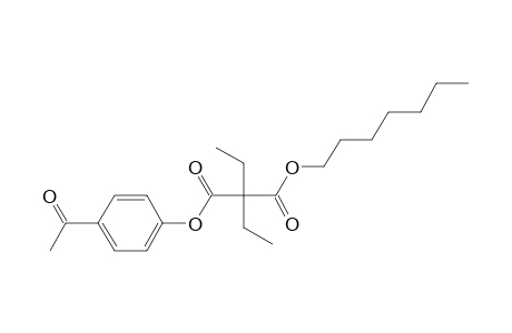 Diethylmalonic acid, 4-acetylphenyl heptyl ester