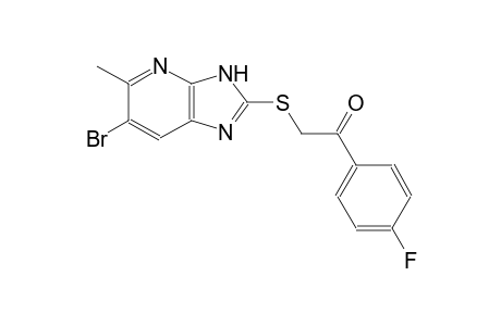 2-[(6-bromo-5-methyl-3H-imidazo[4,5-b]pyridin-2-yl)sulfanyl]-1-(4-fluorophenyl)ethanone