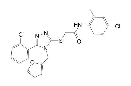 N-(4-chloro-2-methylphenyl)-2-{[5-(2-chlorophenyl)-4-(2-furylmethyl)-4H-1,2,4-triazol-3-yl]sulfanyl}acetamide