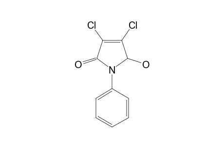 3,4-DICHLORO-5-HYDROXY-1-PHENYL-3-PYRROLIN-2-ONE