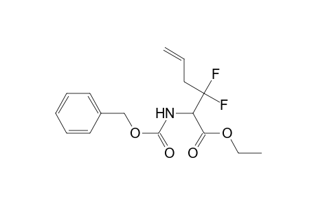 2-(benzyloxycarbonylamino)-3,3-difluoro-hex-5-enoic acid ethyl ester