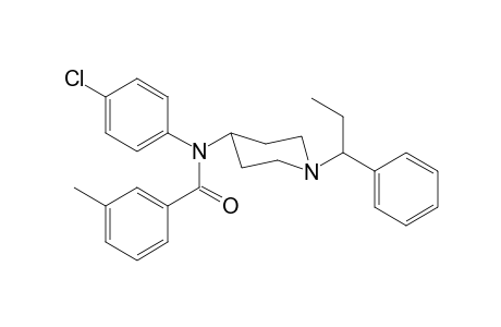 N-4-Chlorophenyl-N-[1-(1-phenylpropyl)piperidin-4-yl]-3-methylbenzamide