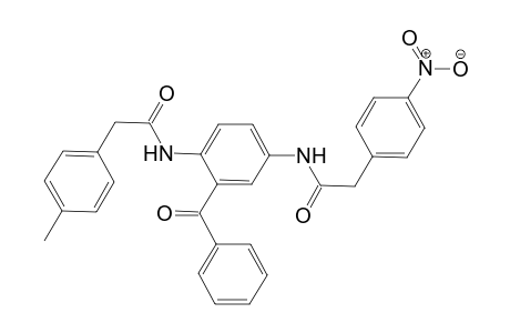N-[2-Benzoyl-4-(4-nitrophenylacetylamino)phenyl]-4-tolylacetamide