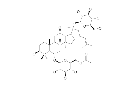 YESANCHINOSIDE-D;6-O-[6-O-ACETYL-BETA-D-GLUCOPYRANOSYL]-20-O-(BETA-D-GLUCOPYRANOSYL)-20(S)-PROTOPANAXATRIOL