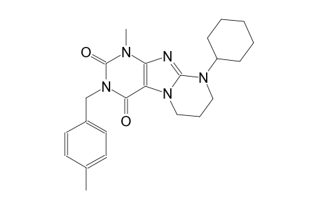 9-cyclohexyl-1-methyl-3-(4-methylbenzyl)-6,7,8,9-tetrahydropyrimido[2,1-f]purine-2,4(1H,3H)-dione