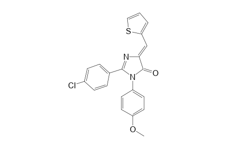 1-(PARA-METHOXYPHENYL)-2-(PARA-CHLOROPHENYL)-(4E)-(2-THIENYL-PHENYLIDENE)-2-IMIDAZOLIN-5-ONE