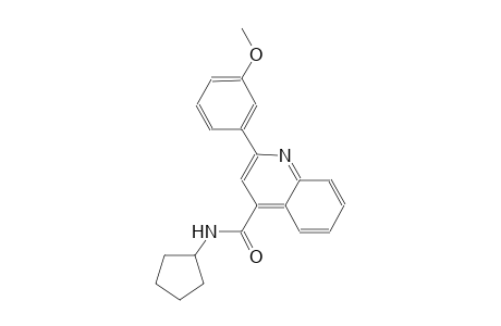 N-cyclopentyl-2-(3-methoxyphenyl)-4-quinolinecarboxamide
