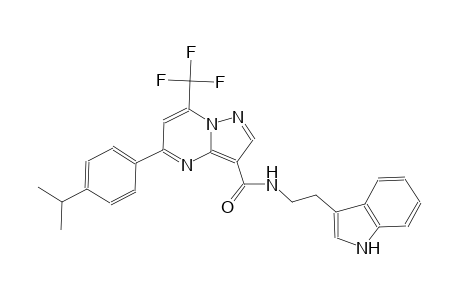 N-[2-(1H-indol-3-yl)ethyl]-5-(4-isopropylphenyl)-7-(trifluoromethyl)pyrazolo[1,5-a]pyrimidine-3-carboxamide