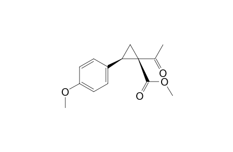 Methyl (1R,2R)-1-acetyl-2-(4-methoxyphenyl)cyclopropane-1-carboxylate