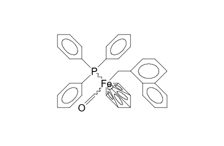 /.eta.-5/-Cyclopentadienyl-1-naphthyl-triphenylphosphino iron carbonyl