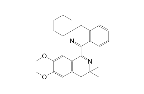 1'-(6,7-dimethoxy-3,3-dimethyl-3,4-dihydroisoquinolin-1-yl)-4'H-spiro[cyclohexane-1,3'-isoquinoline]