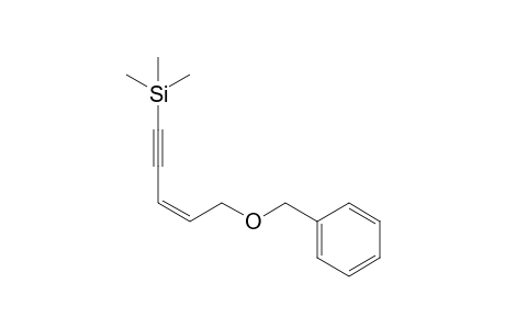 (Z)-5-Benzyloxy-1-(trimethylsilyl)pent-3-en-1-yne