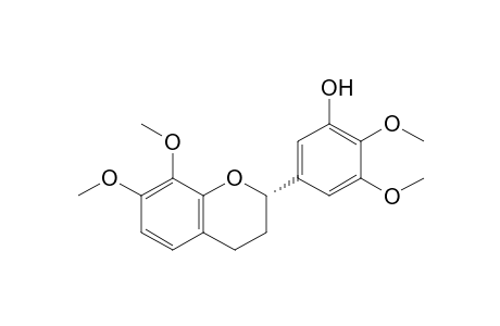 5-[(2S)-7,8-dimethoxy-3,4-dihydro-2H-1-benzopyran-2-yl]-2,3-dimethoxyphenol