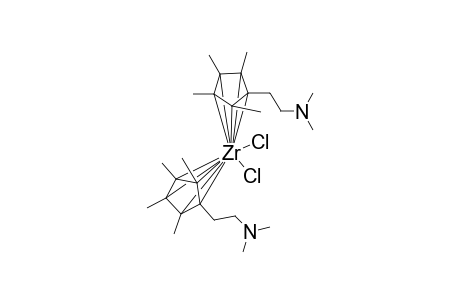 [.eta.(5)-Bis[5-[2-N,N-(Dimethylaminoethyl)-tetramethylcyclopentadienyl]]zirconocene dichloride