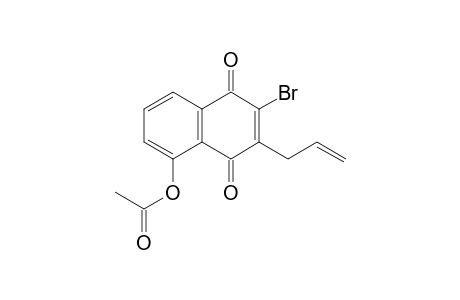 5-Acetoxy-3-allyl-2-bromo-1,4-naphthoquinone